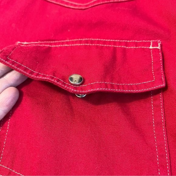 Scandia Woods VTG Red Button Down Mens Shirt Sz XLG - Picture 5 of 10